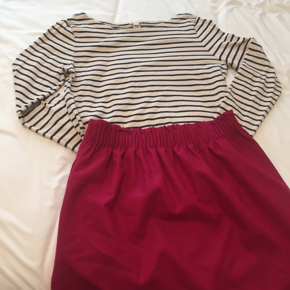 J Crew Stripped Long Sleeve Shirt